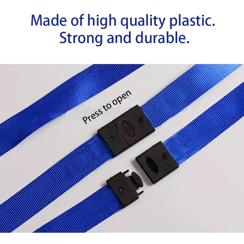 2FY2SW 20pcs/Pack Plastic Breakaway Safty Buckles for Neck Strap Lanyard Webbing ID Badge Tag Holder Black (Webbing Size:5/8"(15mm)) - Image 5